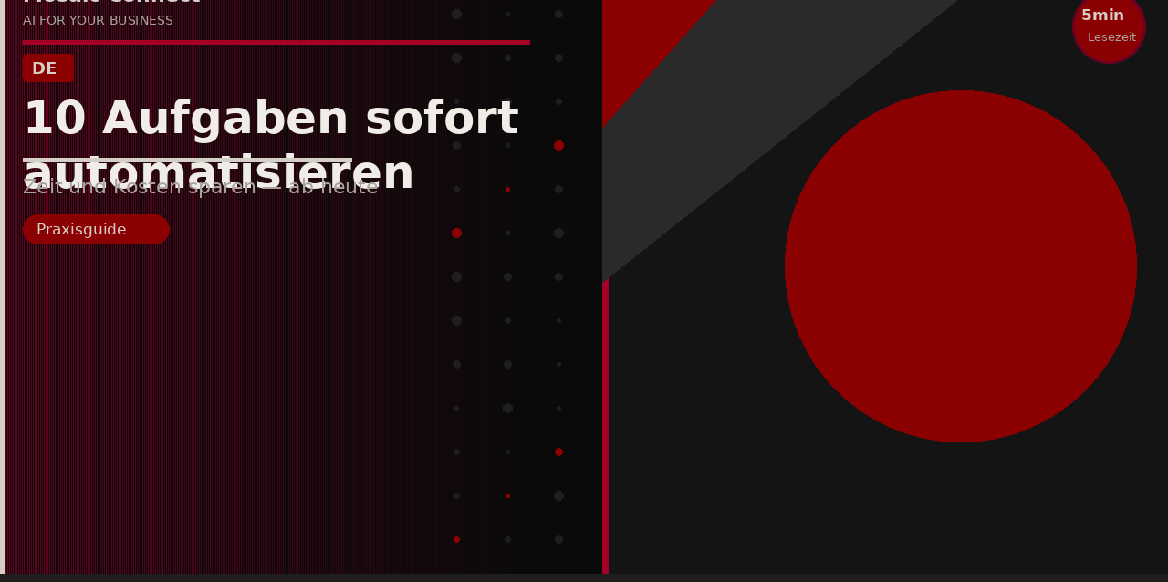 10 Aufgaben, die Sie sofort automatisieren sollten | Mosaic Connect